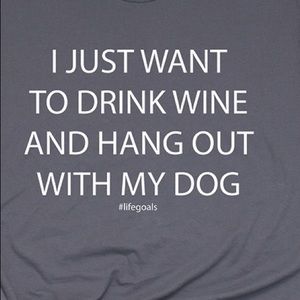 I just want to drink wine with my dog